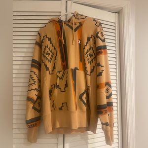 Men’s Medium Champion Hoodie Hooded Sweatshirt Navajo Tribal